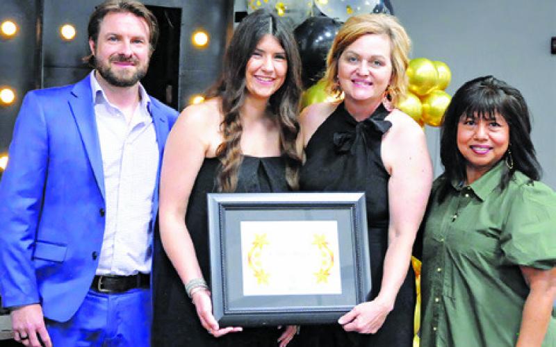 GARDEN HOOTS was honored as the chamber’s “Small Business of the Year” during the Burleson County Chamber of Commerce banquet. Tribune photo by Denise Squier