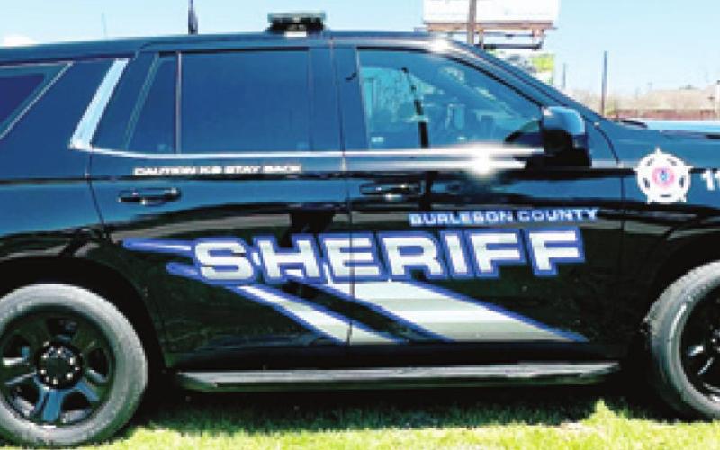 THE NEW SHERIFF’s vehicles will be black with blue trim. Local residents chose the color scheme for the sheriff’s logo on the doors.