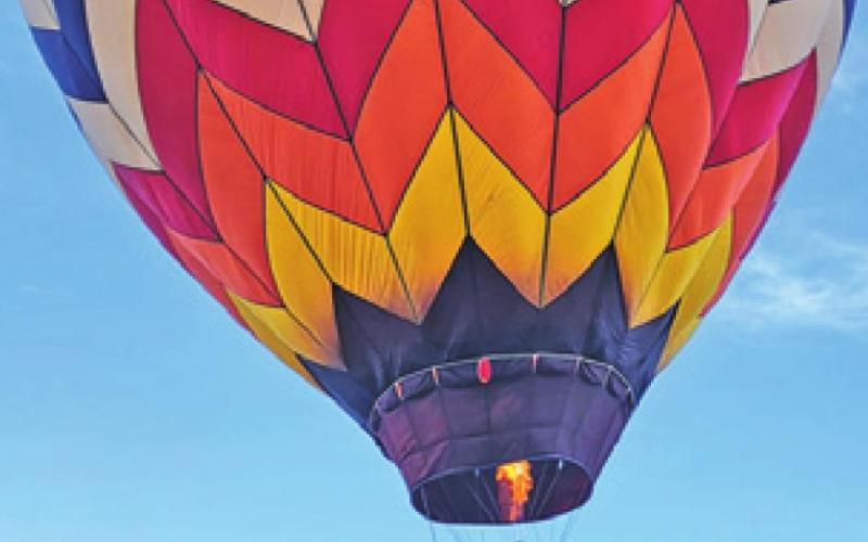 HOT AIR BALLOON rides were one of the events during the Deanville Depot Museum’s grand opening last Saturday, April 30.
