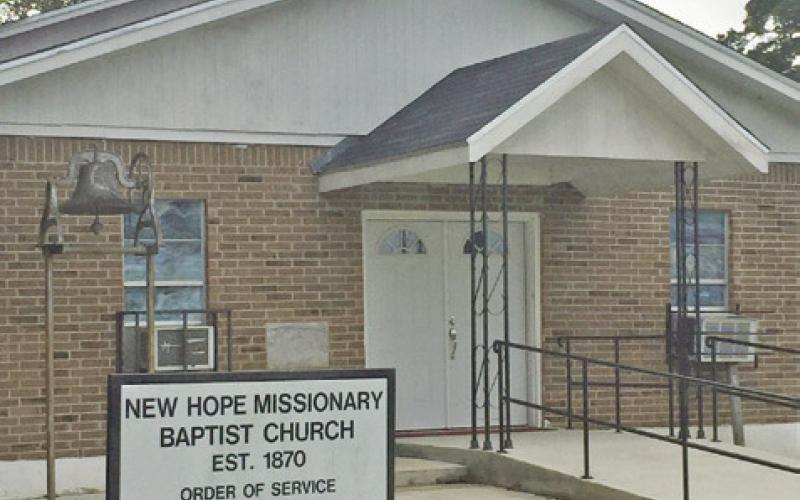 New Hope Missionary Baptist to receive state historical marker