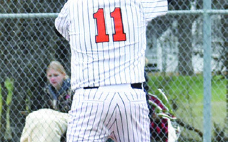 CHARLIE FIGUEROA of Somerville bats against Round Top-Carmine last Friday. Tribune photo by Roy Sanders