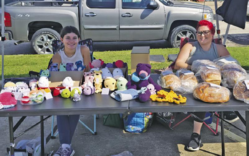 VENDORS WITH CRAFTS AND BAKED goods were on hand at the Somerville Farmers Market on Sunday, July 7. The market will be open on the first Sunday of every month. Photo courtesy of Candice Lister