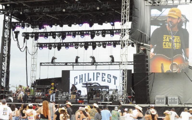 CHILIFEST IS HELD annually near Snook and draws a big crowd.