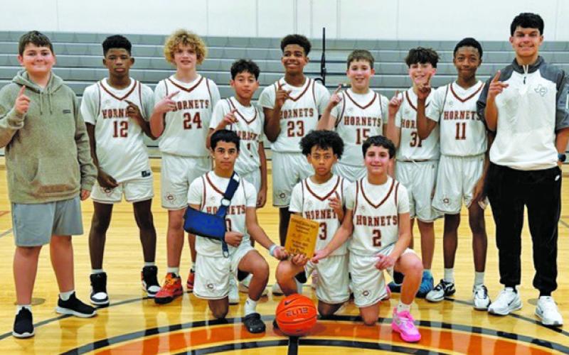 LAST WEEKEND, CALDWELL JUNIOR HIGH School hosted the Caldwell Junior High Invitational Tournament, and the seventh-grade A boys basketball team won its division at the event. Also, the eighth-grade A team finished second in its division at the tournament.