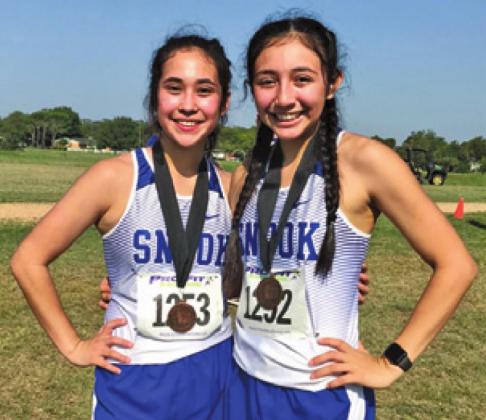 SNOOK cross country runners Carmen Miller and Paola Arredondo placed ninth and sixth at the McGregor Cross Country Invitational.
