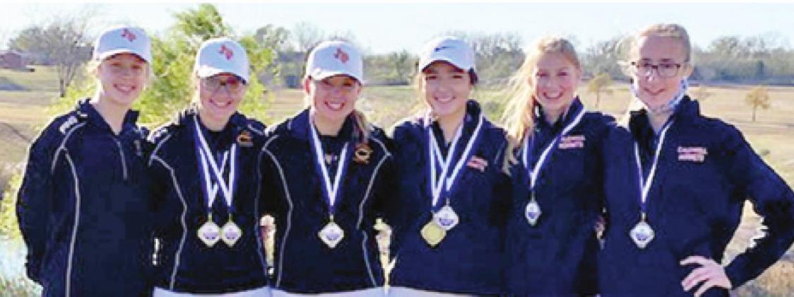 THE CALDWELL LADY Hornets golf team took first at Thrall.
