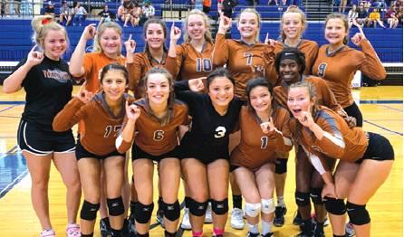 THE LADY HORNET JUNIOR VARSITY volleyball team won the Rockdale Junior Varsity Tournament on Saturday. The team will host Franklin at Hornet Gym on Friday at 6 p.m.