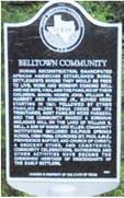 Belltown historical marker