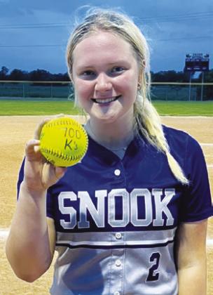 Becker earns 700th strikeout