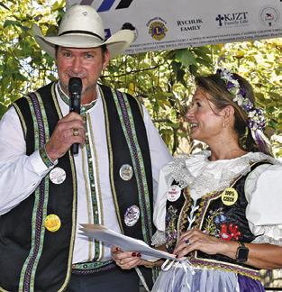 ANDY HOVORAK and Amy Jurica were named the 2026 Kolache Festival King and Queen at Saturday’s Kolache Festival. Tribune photo by Roy Sanders