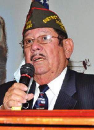 JOHN VELASQUEZ WAS the guest speaker at the Caldwell Veterans Day ceremony.