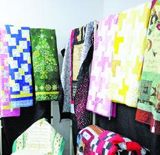 QUILTS WERE ON HAND for sale at the “Spring Fling Crafts and Plant Sale” held by the Lyons Extension Club last Saturday.