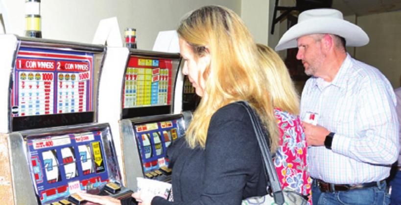 SLOT MACHINES WERE SOME of the featured Las Vegas-styled games at this year’s Caldwell Rotary Club Casino Night. The event is the annual fundraiser for the organization.