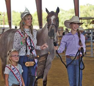 CLARA DONNELL AND METALLIC JB were crowned Grand Champion Colt at the 2026 Burleson County Fair, the first time the colt project has been offered since 2008. Tribune photo by Sabine Lazo