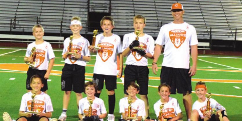 CALDWELL WHITE WON THE Alliance Youth Football League’s Division D3 Super Bowl last Thursday at Hornet Stadium. The fifth and sixth-graders are coached by Dusty Strange.
