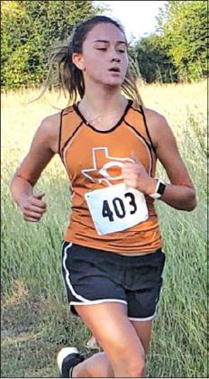 MORGAN BECKA PLACED second at the 2019 Festival Cross Country Invitational at Festival Hill on Saturday with a time of 13:16.98.