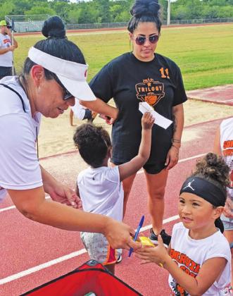 ATHLETES FROM THE SOMERVILLE Youth Sports track team earned ribbons at last week’s track meet in Somerville.