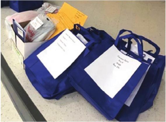SOMERVILLE ISD has instructional packets prepared to be delivered along with student lunches during the school closures.