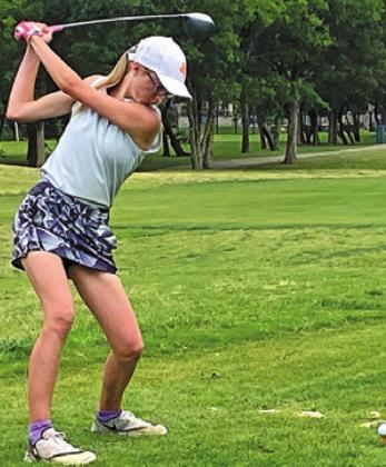 CALDWELL’S ALEXIS Zalobny shot a 118 and 117 for a two-day total of 235 at the UIL Class 3A Girls State Golf Tournament last week.