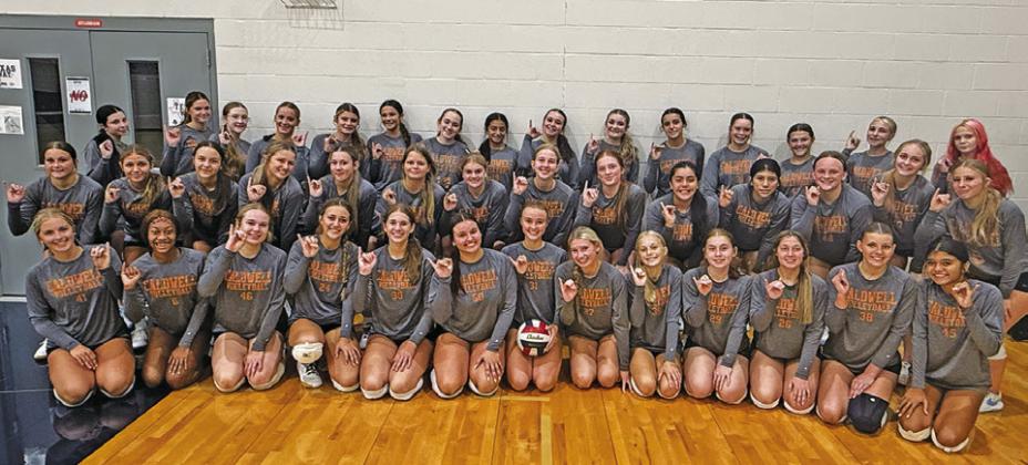 The first day of volleyball practice was Saturday, with many Lady Hornets happy to be back on the court.
