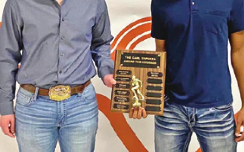 Awards presented at athletic banquet