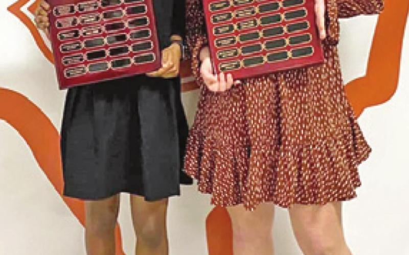 Awards presented at athletic banquet