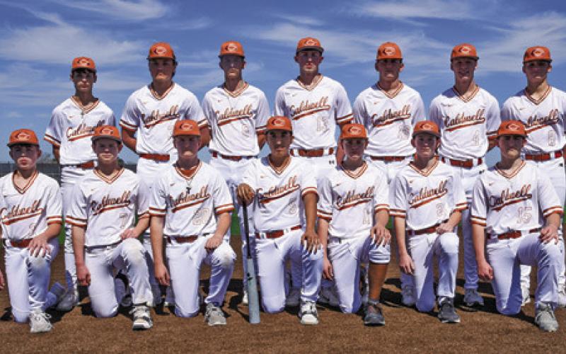 THE 2025 HORNET JUNIOR varsity baseball team is, from left, front, E. Hildebrand, D. Brinkman, K. Carsey, M. Revilla, W. Davis, G. LaSeur, G. Leubner, back, A. Melson, C. Russ, K. Sain, C. Hildebrand, J. Fryrear, H. Novosad and C. Schluens.
