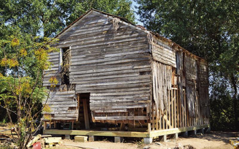 THE PRINCE HILL LODGE IN Dabney Hill is currently undergoing Phase 1 of its restoration project, spearheaded by Gloria Smith. Tribune photo by Sabine Lazo