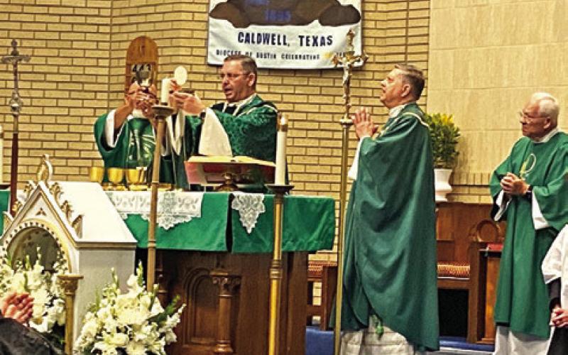 ST. MARY’S CATHOLIC CHURCH OF Caldwell held its first mass on Aug. 1, 1895, and 2025 marks its 130th year. Photo courtesy of St. Mary’s Catholic Church