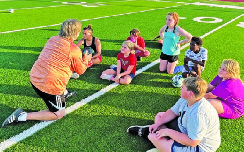 LAST WEEK, CALDWELL SOCCER coaches held a soccer camp for future Hornets and Lady Hornets at Hornet field