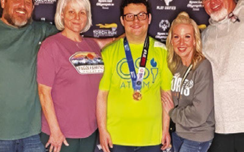 CALDWELL HIGH School’s Joshua Heiman-Flanders placed third at the Special Olympics Texas East Region Bowling Competition held at Grand Station in College Station over Jan. 9-10.
