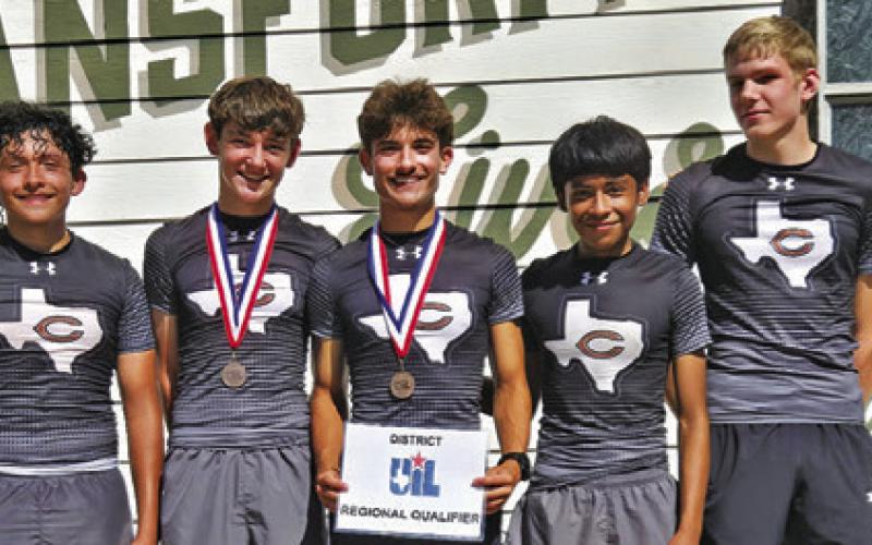 THE CALDWELL VARSITY BOYS CROSS country team has qualified for the UIL Class 4A Region 3 Cross Country Meet by placing third at the District 22-4A Cross Country Meet.