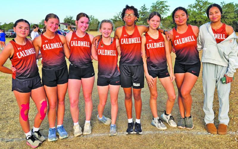THE LADY HORNET CROSS COUNTRY team ran at the District 22-4A Cross Country Meet.