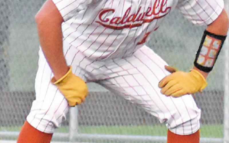 TRAVIS BALCAR of Caldwell watches the action in the Rockdale game.