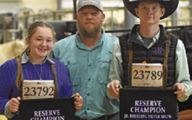 HADLEY HOWE and Barret Howe exhibited the Reserve Champions in each of their divisions at the Junior Breeding Heifer Show at the San Antonio Stock Show &amp;amp; Rodeo.