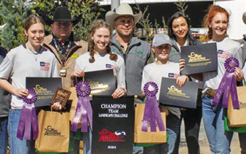 BURLESON COUNTY 4-H Landscape Challenge Team won Grand Champion for the fourth year in a row at the San Antonio Stock Show &amp;amp; Rodeo. The team members include Brook Fry, Ava Fry, Cayle Canon and Kes Canon.