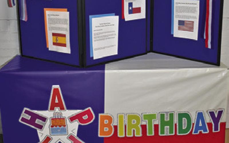 THIS DISPLAY IS on the first floor of the Burleson County Courthouse in honor of the county’s Heritage Week on March 23-28.