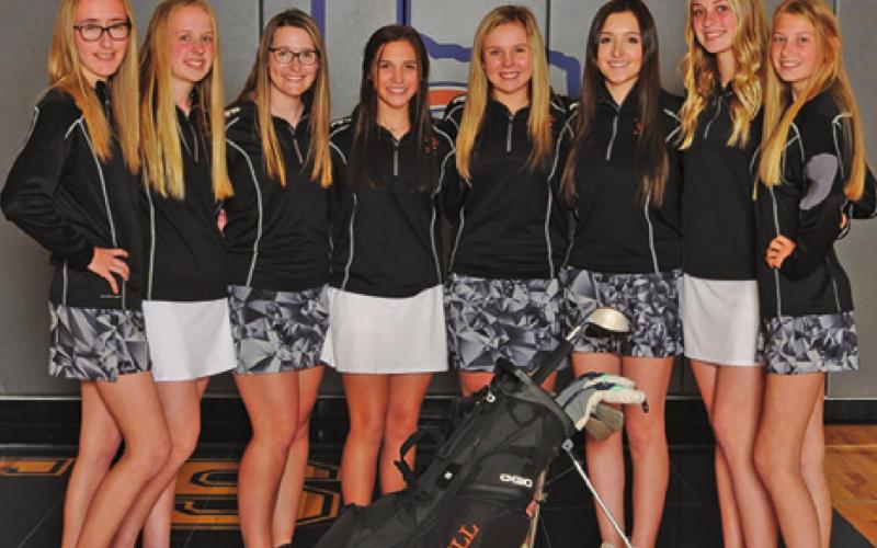 THE 2020-2021 CALDWELL LADY HORNET golf team