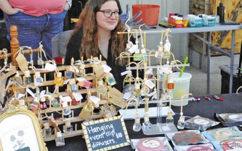 DIFFERENT TYPES OF AIR freshening products were on sale at the monthly Somerville Farmers &amp;amp; Artisan Market on Sunday. Tribune photo by Denise Squier