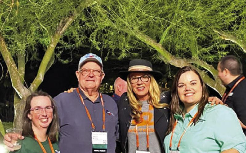 BURLESON COUNTY REPRESENTATIVES are pictured with Julie Castle, Chief Executive Officer of Best Friends Animal Society. From left, are Anastasia Tucker, Steve McCoy, Julie Castle and Danielle Mikulin. Photo courtesy of Steve McCoy