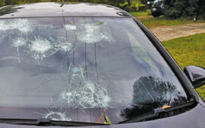 HAIL AND WIND DAMAGE occurred across Burleson County as a result of a thunderstorm early Saturday morning.