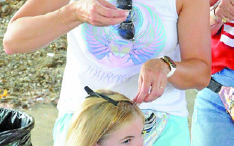 HAIR DECORATIONS were on hand during the Elizabeth Lutheran Church’s July 3rd Celebration. Tribune photo courtesy of Denise Squier