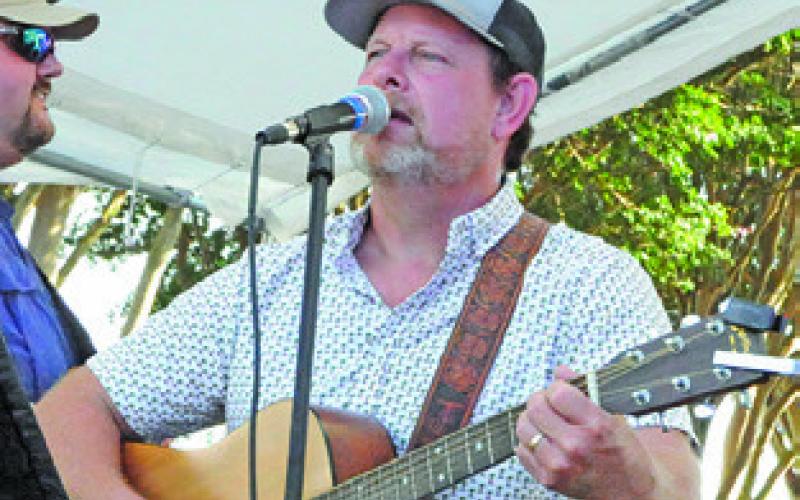 JAMIE JENNINGS and his band were the featured entertainment at the Elizabeth Lutheran Church’s July 3rd Celebration. Tribune photo courtesy of Denise Squier