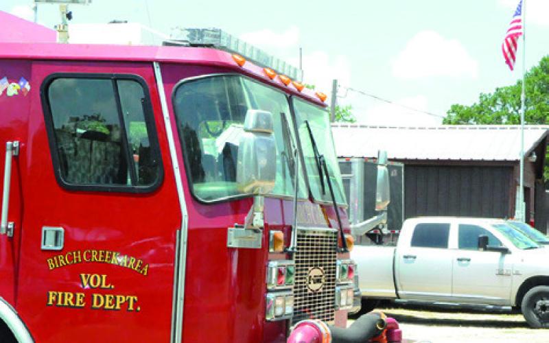 THE BIRCH CREEK VOLUNTEER Department held its annual barbecue fundraiser on Saturday at the fire station. Tribune photo courtesy of Denise Squier