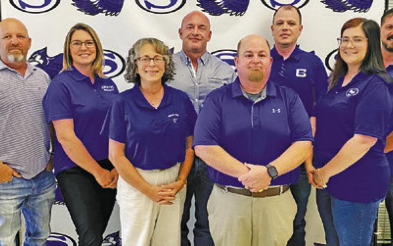 SNOOK ISD’S “TEAM OF 8” IS Joey Withem, Brittany Thigpen, Dana Yezak, Justin Hruska, John O’Brien, Adam Janac, Aubri Cotton and Bradley Prihoda.