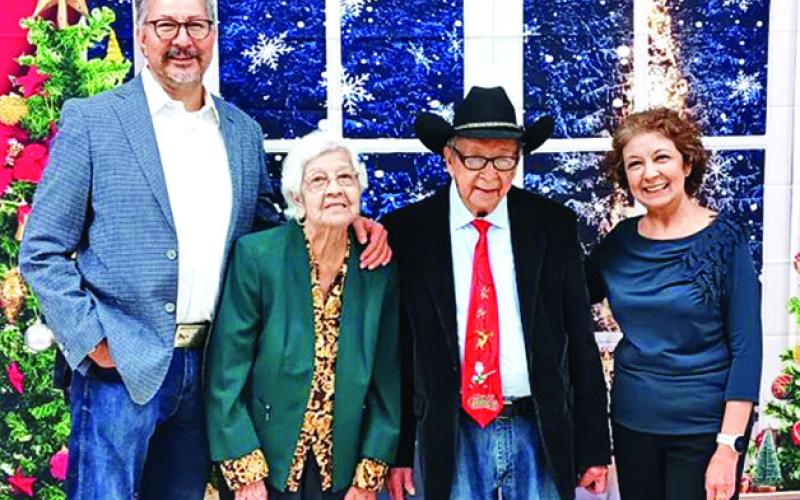 THE ESPARZA FAMILY- Michael, Simona, Manuel and Theresa- at the 2023 ‘A Historical Christmas’ event. Photo courtesy of Theresa Esparza
