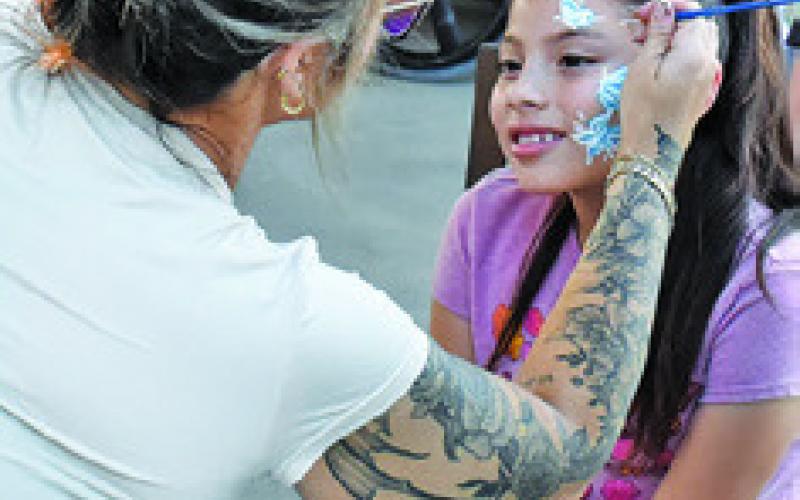 FACE PAINTING was part of the fall festival events held on Oct. 13 at Copperas Hollow Nursing &amp;amp; Rehabilitation.