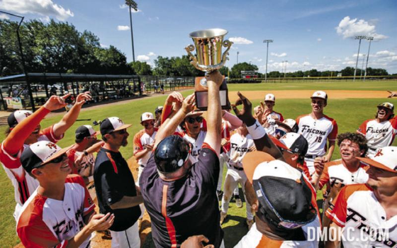 CALDWELL’S DANIEL BARDIN and his homeschool baseball team the Northside Falcons of Conroe recently won the Homeschool World Series in Florida. This was the team’s third title in a row. -- Photo courtesy of Defining Moment Sports Media