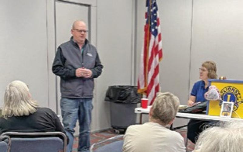 LAST THURSDAY, John Brahm, Vice President of the Caldwell Burleson County Lions