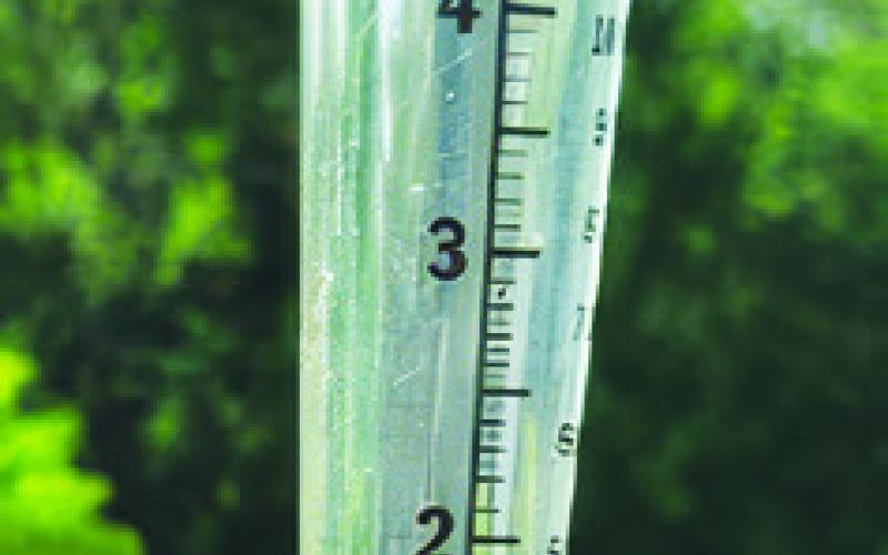 Areas in county receive over 5 inches of rain on Saturday